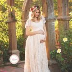 SLYXSHNew Maternity Photography Props Pregnancy Clothes Maternity photography Dress Cotton Maternity Dress For photography Props