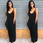 SMDPPWDBB Summer Maxi Maternity Dress Women V Neck Casual Shift Dresses Sexy Sleeveless Dress Suspender Sleeveless Beach Dress - Image 2