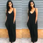 SMDPPWDBB Summer Maxi Maternity Dress Women V Neck Casual Shift Dresses Sexy Sleeveless Dress Suspender Sleeveless Beach Dress - Image 2