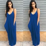 SMDPPWDBB Summer Maxi Maternity Dress Women V Neck Casual Shift Dresses Sexy Sleeveless Dress Suspender Sleeveless Beach Dress - Image 4
