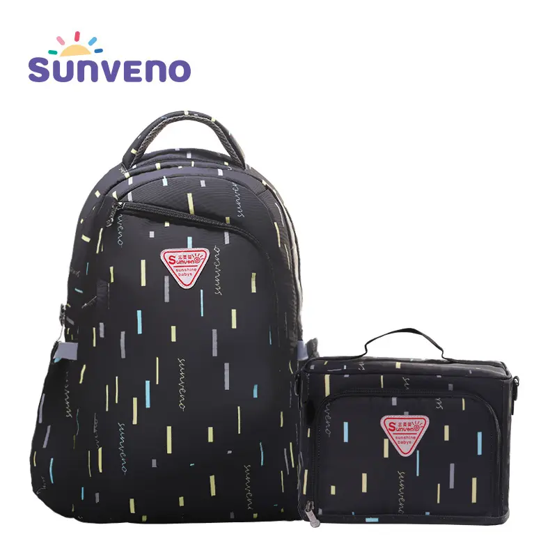 SUNVENO 2in1 Diaper Bag Fashion Mummy Maternity Nappy Bag Baby Travel Backpack Organizer Nursing Bag for Baby Care Mother & Kids - Image 5