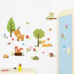 Safari Adventure Decorative Wall Art Stickers Crazy Jungle Animals Baby Nursery Wall Sticker Decals - Image 2
