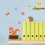 Safari Adventure Decorative Wall Art Stickers Crazy Jungle Animals Baby Nursery Wall Sticker Decals - Image 3