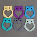 Silicone Owl Teething Pacifier Pendant Teeth Toy Soother Teether Baby Kids - Image 2