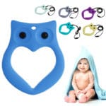 Silicone Owl Teething Pacifier Pendant Teeth Toy Soother Teether Baby Kids