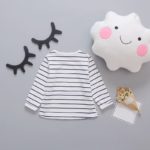 Spring Baby Girls Long Sleeve Striped Print T-shirt + Denim Jeans Overalls Dress Kids Two Pieces Dresses Vestidos roupas de bebe - Image 4