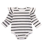 Striped Baby Bodysuits Newborn Kids Baby Boy Girl Long Sleeve Jumpsuit Bodysuit Clothes Outfit One-Pieces Infant Clothing