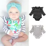 Striped Baby Bodysuits Newborn Kids Baby Boy Girl Long Sleeve Jumpsuit Bodysuit Clothes Outfit One-Pieces Infant Clothing - Image 3