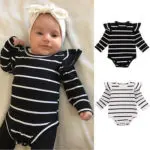 Striped Baby Bodysuits Newborn Kids Baby Boy Girl Long Sleeve Jumpsuit Bodysuit Clothes Outfit One-Pieces Infant Clothing - Image 4