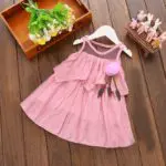 Summer Baby Girls Flower Sleeveless Mesh Ruffles Party Dress Kids Princess Sundress vestidos roupas de bebe - Image 6