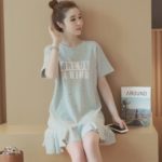 Summer Pregnant Women Dresses Maternity Dresses Fashion  Short Sleeve Dress For Pregnant Wome - Image 2