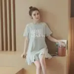 Summer Pregnant Women Dresses Maternity Dresses Fashion  Short Sleeve Dress For Pregnant Wome