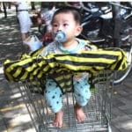 Supermarket Shopping Cart Cover Baby Seat Cover Waterproof Bee Nylon Striped Cartoon Baby Safety Seats for Shopping outdoor - Image 4