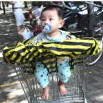 Supermarket Shopping Cart Cover Baby Seat Cover Waterproof Bee Nylon Striped Cartoon Baby Safety Seats for Shopping outdoor - Image 4