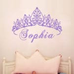 T07033 Eco-friendly Baby Girl Crown Wall Sticker Custom  Name Decals  Wall Sticker  Kids Room Girls Bedroom Wall Art Decoration - Image 4