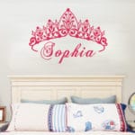 T07033 Eco-friendly Baby Girl Crown Wall Sticker Custom  Name Decals  Wall Sticker  Kids Room Girls Bedroom Wall Art Decoration - Image 6