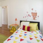 TIE LER New Cute Pink Bear Nursery Girl Baby Kids Art Decal Wall Sticker Bedroom Stickers Home Decor - Image 4