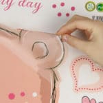 TIE LER New Cute Pink Bear Nursery Girl Baby Kids Art Decal Wall Sticker Bedroom Stickers Home Decor - Image 5