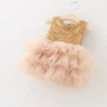 Toddler Girl Baptism Dress Christmas Costume Gold Sequins Baby Girl 1 Year Birthday Dress Kids Party Wear Tutu Dresses For Girls - Image 3