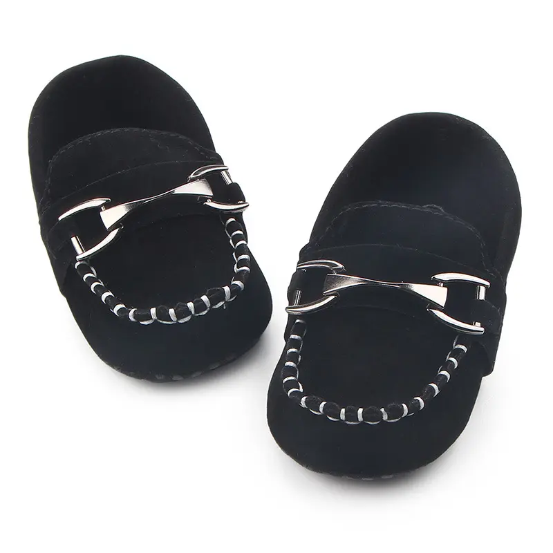 TongYouYuan Newborn Baby Boys Kids Shoes Crib Bebe Infant Toddler Classic Fashion Metal Buckle First Walkers Loafers - Image 2