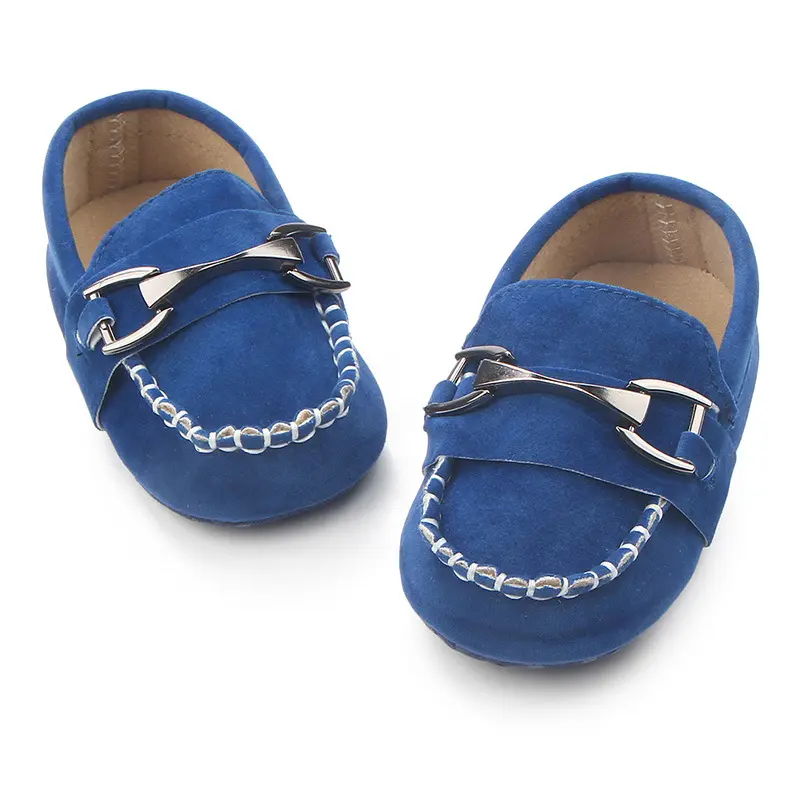 TongYouYuan Newborn Baby Boys Kids Shoes Crib Bebe Infant Toddler Classic Fashion Metal Buckle First Walkers Loafers - Image 5