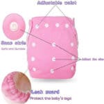 Unisex Waterproof Adjustable Swim Diaper Pant 10-40 lbs Swim Diapers Reusable Baby Diapers Nappies Washable Pool Cover One Size - Image 5