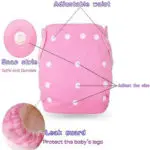 Unisex Waterproof Adjustable Swim Diaper Pant 10-40 lbs Swim Diapers Reusable Baby Diapers Nappies Washable Pool Cover One Size - Image 5