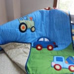 Blue Tranportation 3 Piece baby Crib Nursery Set - Image 2
