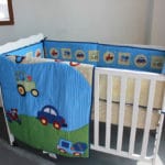 Blue Tranportation 3 Piece baby Crib Nursery Set