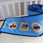 Blue Tranportation 3 Piece baby Crib Nursery Set - Image 3