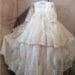 Vintage White Baby Girls Christening Gown Lace Beads Baptism Dress With Bonnet 2017 Custom High Quality