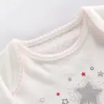 Vlinder 2017 New Fashion Baby Girls Print Magic Stick Rompers Spring Autumn Snug Long Sleeves Pajamas Infant Lace Bow Jumpsuit - Image 2