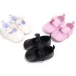 WONBO Baby Shoes Girls Princess Shoes Sweet Lace Bow Soft Soled Infant Baby Kids Crib Bebe Mary Jane First Walker Shoes - Image 6