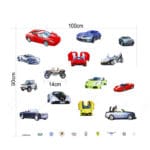 Wall Stickers Cars Sports Car Sticker Mural Decal Wall Art Boys Baby Nursery - Image 3