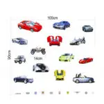 Wall Stickers Cars Sports Car Sticker Mural Decal Wall Art Boys Baby Nursery - Image 3
