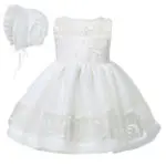 White Color Newest Birthday Baby Girls Dresses Christening Gowns Infant Newborn Babies Baptism Embroidered Princess Dresses - Image 2