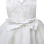 White Color Newest Birthday Baby Girls Dresses Christening Gowns Infant Newborn Babies Baptism Embroidered Princess Dresses - Image 4
