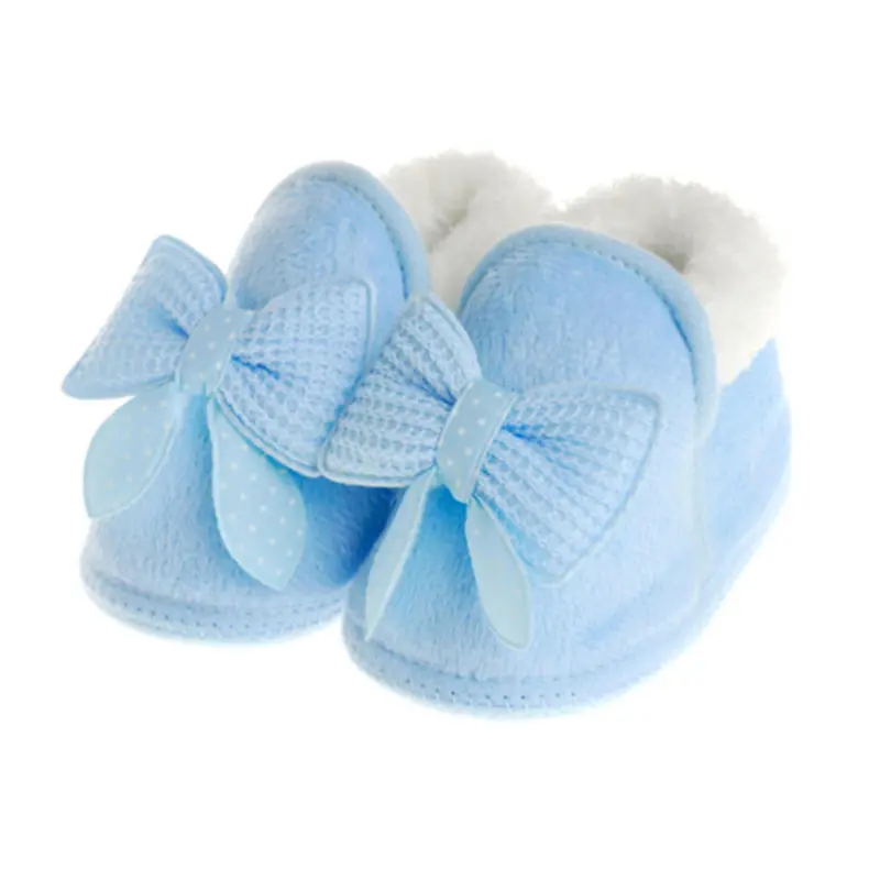 Winter Warm Newborn Baby Girl First Walker Shoes Cute Infant Toddler Soft Rubber Soled Anti-slip Snow Crib Boots Booties - Image 2
