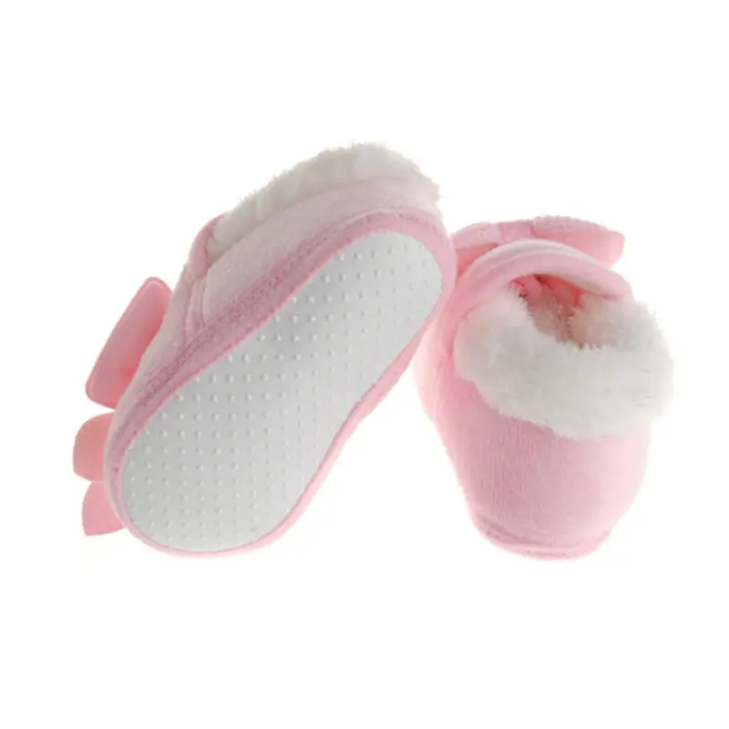 Winter Warm Newborn Baby Girl First Walker Shoes Cute Infant Toddler Soft Rubber Soled Anti-slip Snow Crib Boots Booties - Image 5