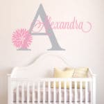 YOYOYU Personalized Name Baby Nursery Room Wall Sticker Custom Name For Girl and Boy Wall Decal Nursery Mural Poster Decor  W-27 - Image 4