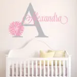 YOYOYU Personalized Name Baby Nursery Room Wall Sticker Custom Name For Girl and Boy Wall Decal Nursery Mural Poster Decor  W-27 - Image 4