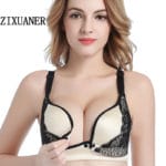 ZIXUANER New Front Closure High Grade Lace underwear Cotton Maternity Bras Clothes For Pregnant Women Breastfeeding Nursing Bra