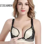 ZIXUANER New Front Closure High Grade Lace underwear Cotton Maternity Bras Clothes For Pregnant Women Breastfeeding Nursing Bra