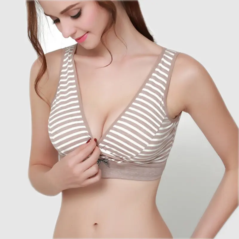 ZTOV Cotton Maternity Bra Pregnancy Clothes Breastfeeding Underwear Nursing Bra For Pregnant Women Vest Type Breast Feeding Bra - Image 2