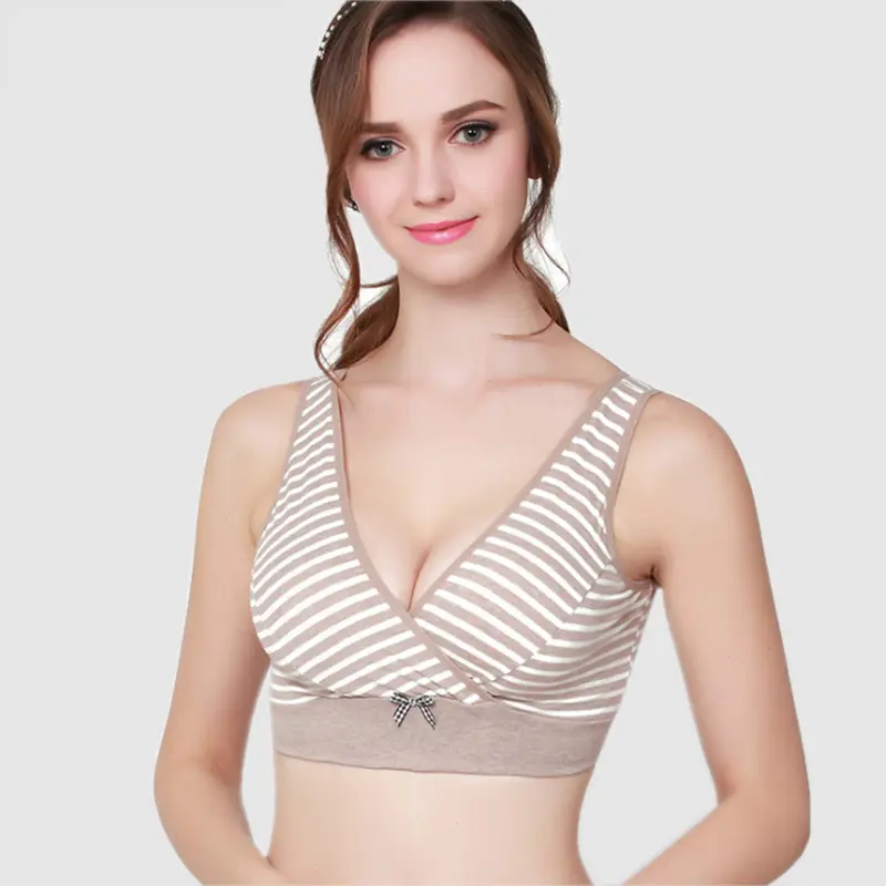 ZTOV Cotton Maternity Bra Pregnancy Clothes Breastfeeding Underwear Nursing Bra For Pregnant Women Vest Type Breast Feeding Bra - Image 4