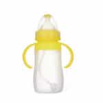 baby bottle 240 ml High Quality Silica gel Baby Feeding Bottles Wide Mouth Kids Child Baby Feeding Food Nipple Feeder Silicone - Image 2
