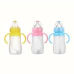 baby bottle 240 ml High Quality Silica gel Baby Feeding Bottles Wide Mouth Kids Child Baby Feeding Food Nipple Feeder Silicone - Image 3