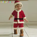 babzapleume 3-24M/2Piece/Christmas Baby Boys Rompers Santa Claus Flannel Cute Infant Jumpsuit+Hats Newborn Clothing Sets BC1549