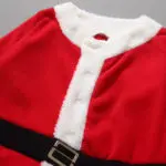 babzapleume 3-24M/2Piece/Christmas Baby Boys Rompers Santa Claus Flannel Cute Infant Jumpsuit+Hats Newborn Clothing Sets BC1549 - Image 4