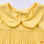 cute short sleeve baby girl dress 1 year infant girl dresses children clothes cotton fabric yellow summer dress children clothes - Image 3